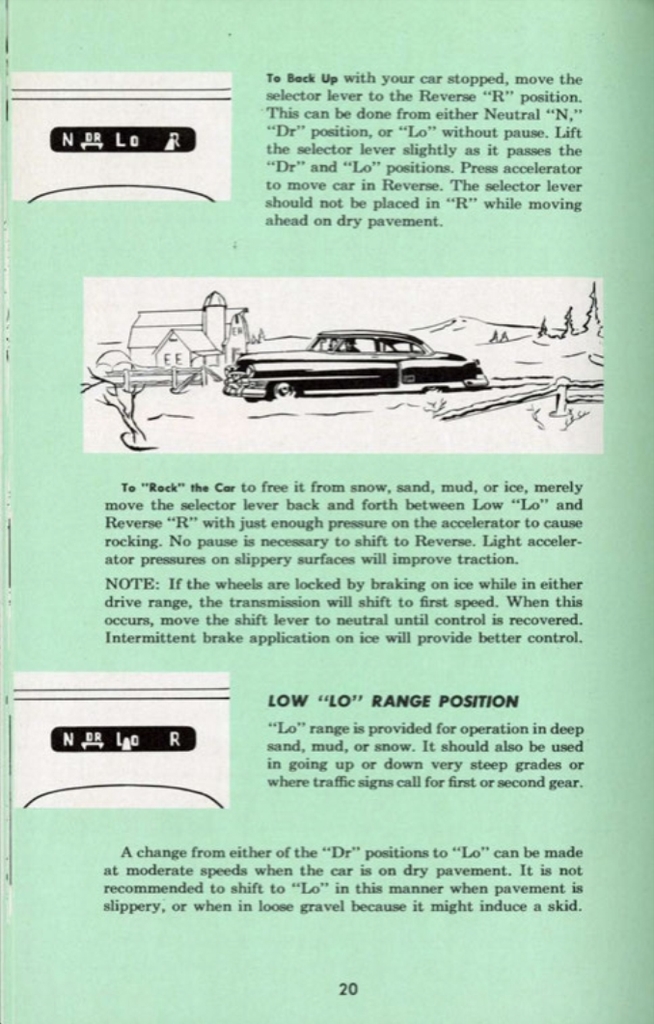 1953 Cadillac Owners Manual Page 3